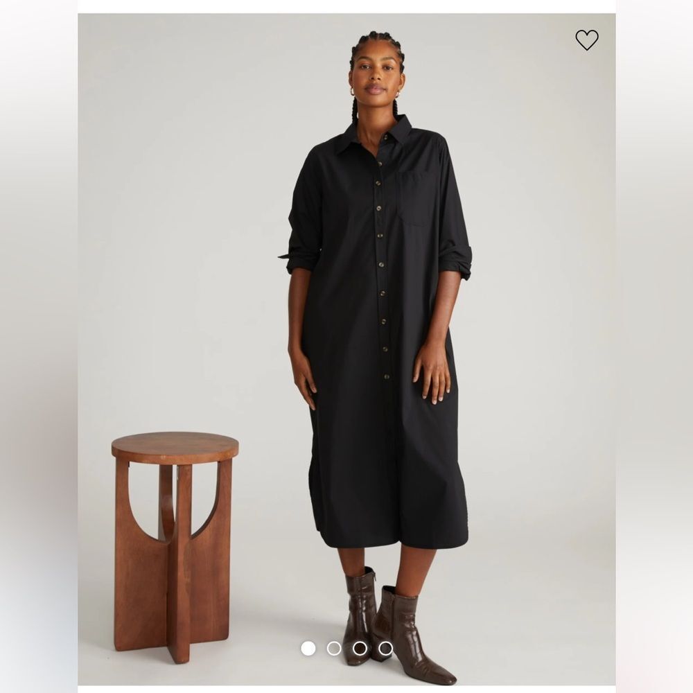 Universal Standard Odeon stretch poplin Shirt Dress. NWT. Size S (14/16).